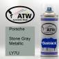Preview: Porsche, Stone Gray Metallic, LY7U: 400ml Sprühdose, von ATW Autoteile West.